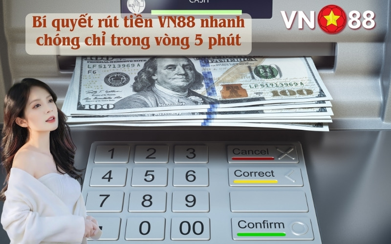 Bí quyết rút tiền VN88 nhanh chóng chỉ trong vòng 5 phút