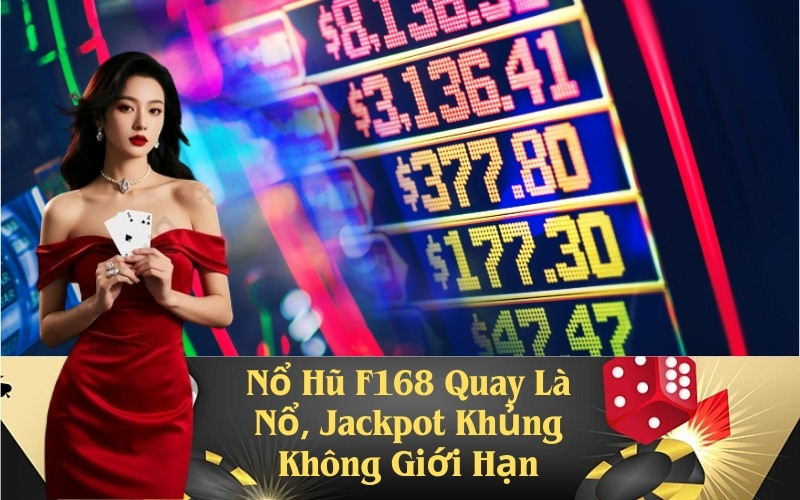 Nổ Hũ F168 Quay Là Nổ, Jackpot Khủng Không Giới Hạn